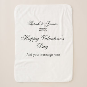 Frohen Valentinstag Name Datum Nachricht einfach e Sherpadecke