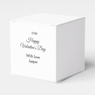 Frohen Valentinstag Name Liebe einfach Jahr stilvo Geschenkschachtel