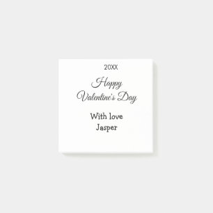 Frohen Valentinstag Name Liebe einfache Jahr Styli Post-it Klebezettel