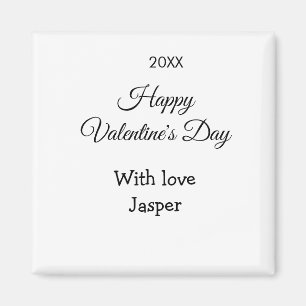 Frohen Valentinstag Name Liebe einfache Jahres sti Magnet