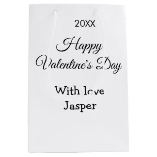 Frohen Valentinstag Name Liebe einfaches Jahr stil Mittlere Geschenktüte