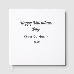 Frohen Valentinstag Namen Datum einfach minimal Gästebuch