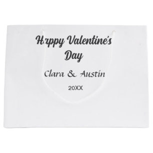 Frohen Valentinstag Namen Datum einfach minimal Große Geschenktüte