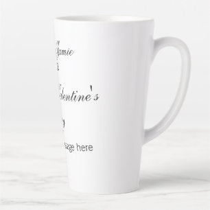 Frohen Valentinstag Namen Datum Nachricht einfach Milchtasse