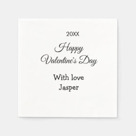 Frohen Valentinstag Namen Liebe einfach Jahr stilv Serviette