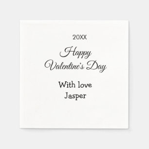 Frohen Valentinstag Namen Liebe einfache Jahr stil Serviette