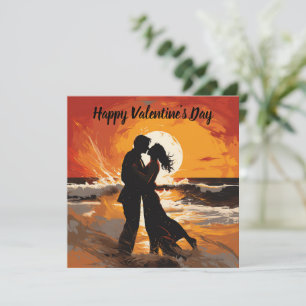 Frohen Valentinstag Paar Feiertagskarte