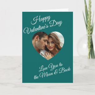 Frohen Valentinstag   Personalisiertes Foto Karte