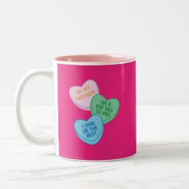 Frohen Valentinstag Pickleball Stil-2 Zweifarbige Tasse