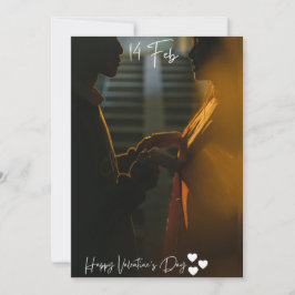 Frohen Valentinstag – Romantische Liebesgrußkarte Feiertagskarte