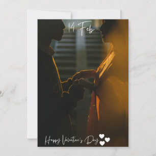 Frohen Valentinstag – Romantische Liebesgrußkarte Feiertagskarte