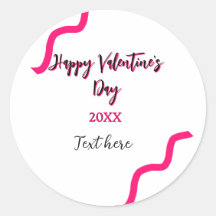 Frohen Valentinstag rosa schwarze Spirale fett Buc