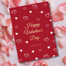 Frohen Valentinstag Rotes Herz Modernes Liebesmust