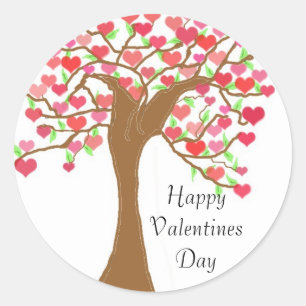 Frohen Valentinstag Runder Aufkleber