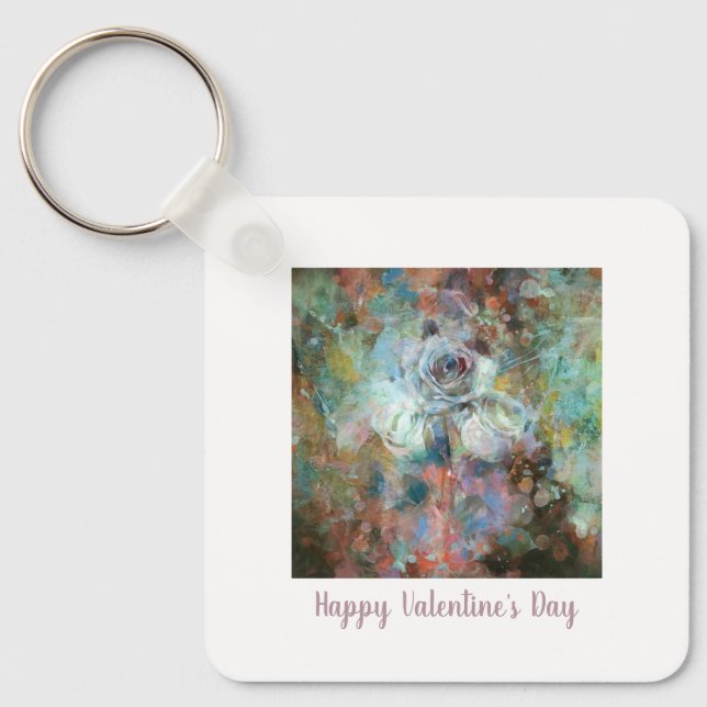 Frohen Valentinstag.  Schlüsselanhänger (Vorderseite)