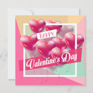 Frohen Valentinstag Schöne Trendige Grüße Feiertagskarte