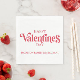 Frohen Valentinstag Serviette