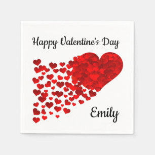 Frohen Valentinstag Serviette