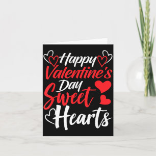 Frohen Valentinstag Süße Herzen Paare Valenti Karte