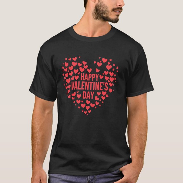 Frohen Valentinstag T-Shirt (Vorderseite)