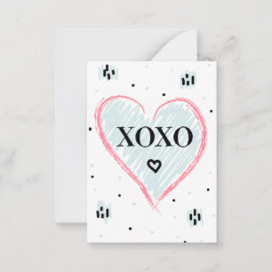 Frohen Valentinstag Umarmungen und Küsse Mitteilungskarte