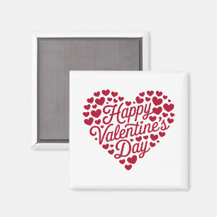 Frohen Valentinstag Valentine Liebe Herz Magnet
