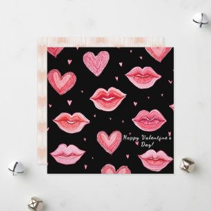 Frohen Valentinstag! Valentinskarte. Feiertagskarte