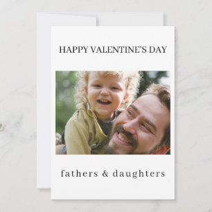 Frohen Valentinstag Vater und Tochter Liebe Feiertagskarte