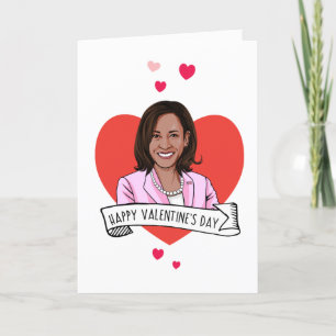 Frohen Valentinstag von Kamala Harris Karte