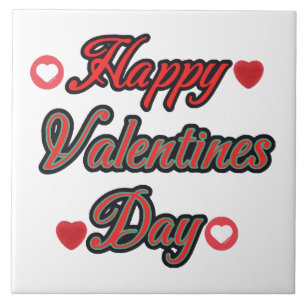 Frohen Valentinstag zum Geschenk Fliese