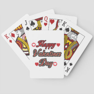 Frohen Valentinstag zum Geschenk Spielkarten