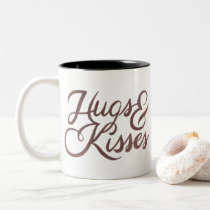 Frohen Valentinstag Zweifarbige Tasse