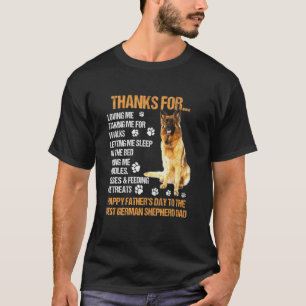 Frohen Vatertag 2021 Deutscher Schäferhund Vater H T-Shirt