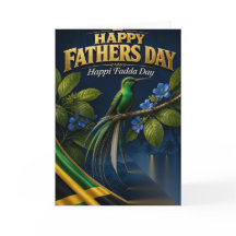 Frohen Vatertag aus Jamaika, zeige Daddy Liebe.