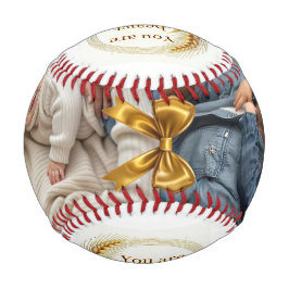 Frohen Vatertag Benutzerdefinierte Familienfotos B Baseball