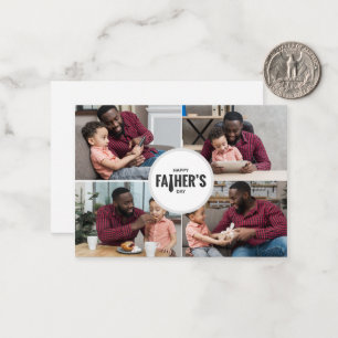 Frohen Vatertag Benutzerdefiniertes Foto Mitteilungskarte
