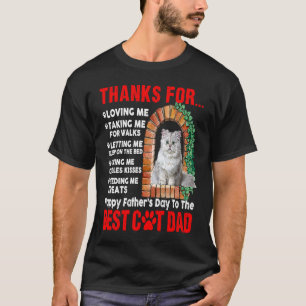 Frohen Vatertag Bester Katzenvater Süße Katze Am F T-Shirt
