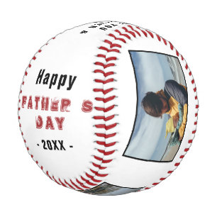 Frohen Vatertag, bester Vater 3-Foto-Collage Baseball
