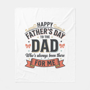 Frohen Vatertag Dad Vintage-Typografie  Fleecedecke