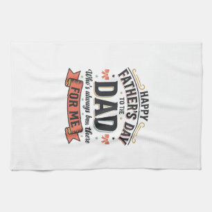 Frohen Vatertag Dad Vintage-Typografie Geschirrtuch