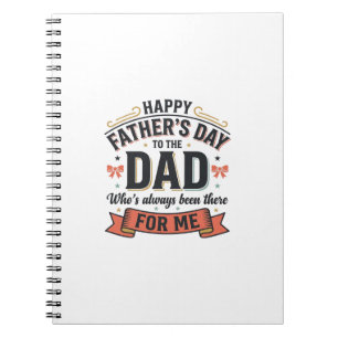 Frohen Vatertag Dad Vintage-Typografie Notizblock