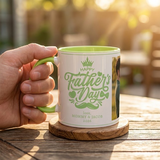 Frohen Vatertag | Daddy Foto Kaffe Tasse (Von Creator hochgeladen)