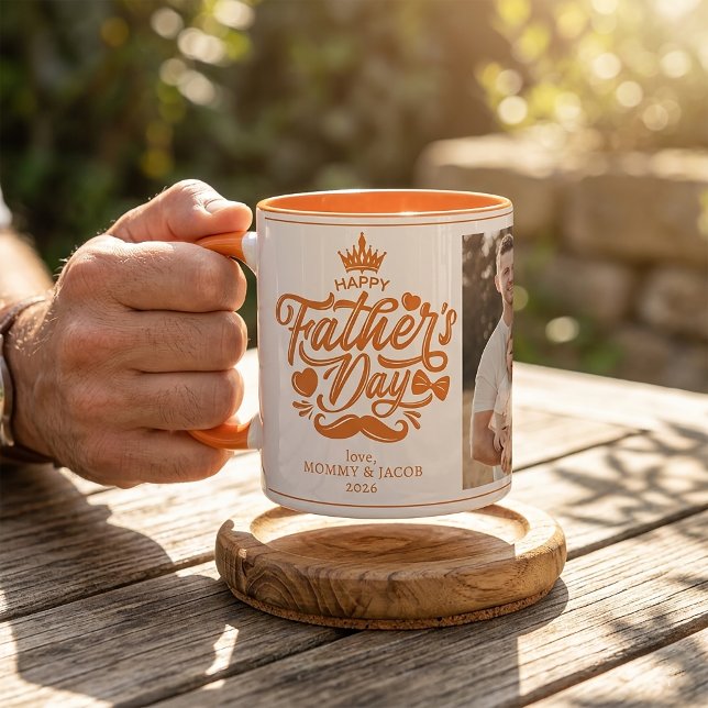 Frohen Vatertag | Daddy Foto Kaffe Tasse (Von Creator hochgeladen)
