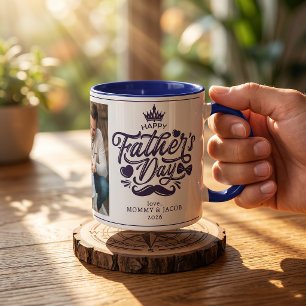 Frohen Vatertag Daddy Foto Kaffe Tasse