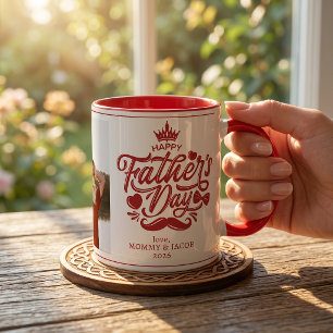 Frohen Vatertag Daddy Foto Kaffe Tasse