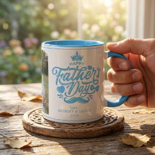 Frohen Vatertag Daddy Foto Kaffe Tasse