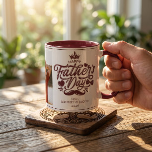 Frohen Vatertag Daddy Foto Kaffeetasse