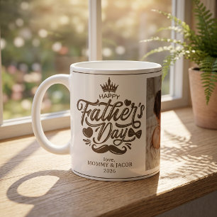 Frohen Vatertag Daddy Foto Kaffeetasse