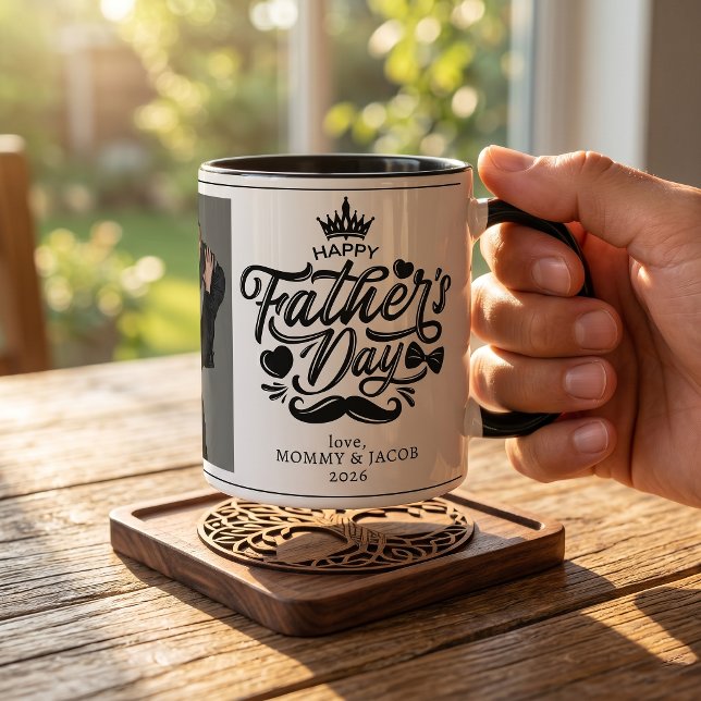 Frohen Vatertag | Daddy Foto Kaffeetasse (Von Creator hochgeladen)