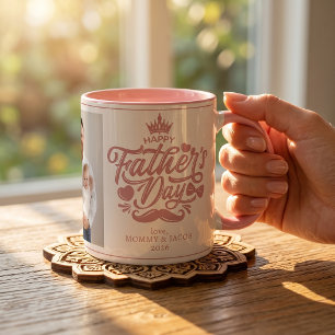 Frohen Vatertag Daddy Foto Kaffeetasse